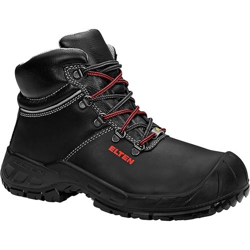 Chaussures De Sécurité Elten Renzo Xxw Mid Esd S3, Pour Femmes Et Hommes, En Cuir, Embout En Acier, Légères, Robustes, Noires, Pointure : 40