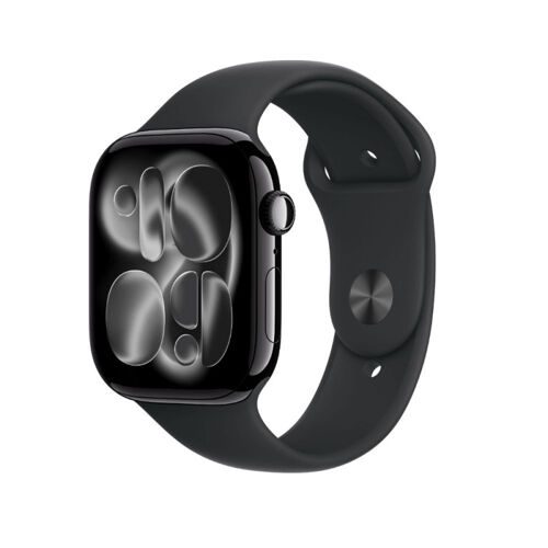 Apple Watch Series 11 (GPS - 46mm - Bracelet Sport S/M) Noir