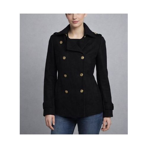 Manteau Caban Massimo Dutti Bleu Marine Foncé, Taille M Adulte Femme.