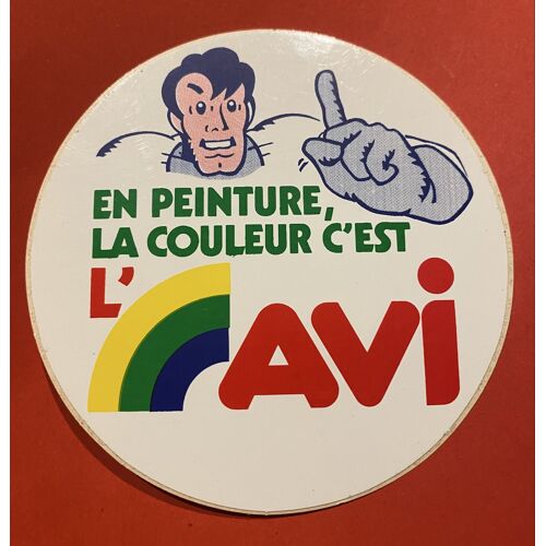 Autocollant « En Peinture La Couleur C’ Est L’ Avi »