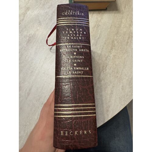 Livre Rare Luxe Simon Templar Alias Le Saint Becker Édition Club Vintage