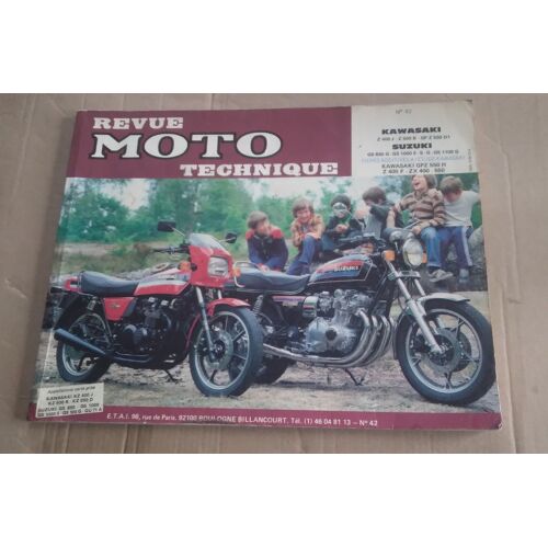 Revue Moto Technique Kawasaki Z400j Z500b Gpz 550 Et Suzuki Gs850 1000