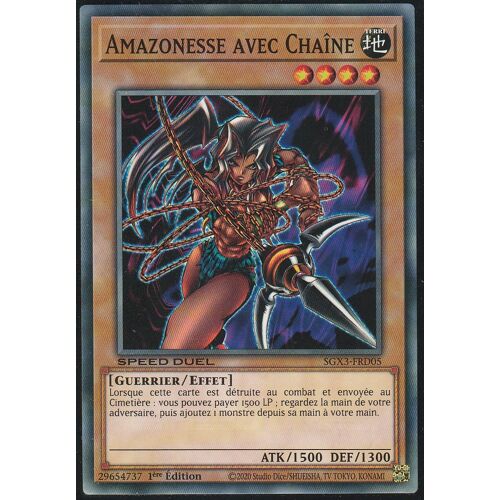 Carte Yu-Gi-Oh - Amazonesse Avec Chaine - Sgx3-Frd05