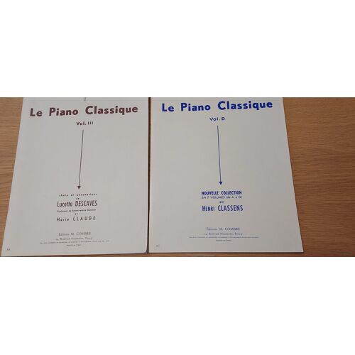 Partitions Le Piano Classique 2 Volumes 3 Et D
