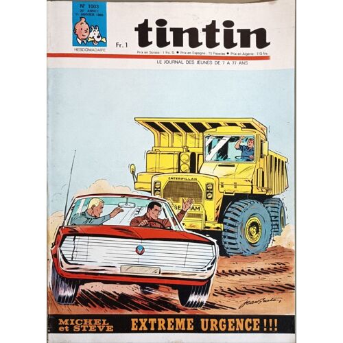 Tintin Hebdomadaire N° 1003