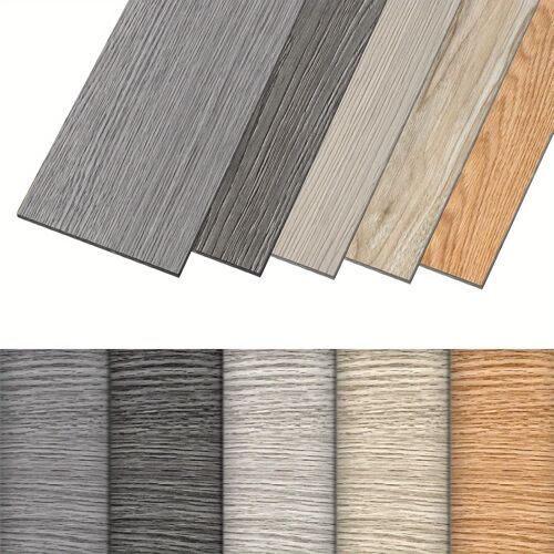 Revêtement de sol en PVC autocollant - carreaux adhésifs en vinyle antidérapant, sol stratifié sélectionnable, pour cuisine, salon, salle de bain