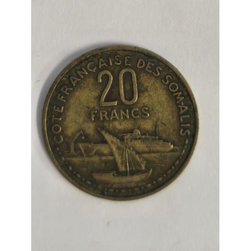 Monnaie Somalies 20 Francs 1952