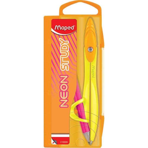 Maped Coffret De Compas Study Neon, Avec Bague, Assorti