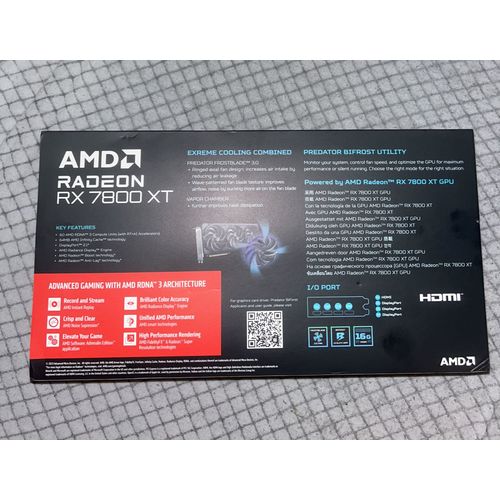 Carte Graphique AMD RX 7800 XT 16GB