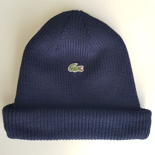 Bonnet Bleu Marine Vintage 70'S Lacoste