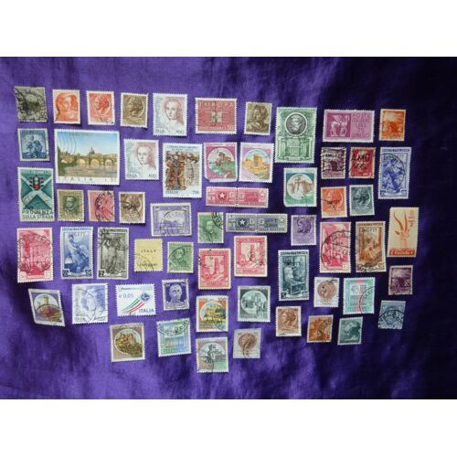Timbres Italie - 61 Très Beaux Timbres Anciens D'italie.