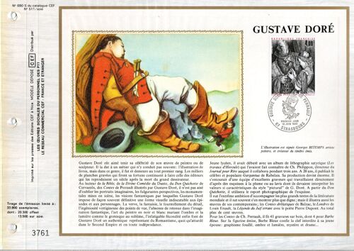 Gustave Dore France Feuillet Philatélique