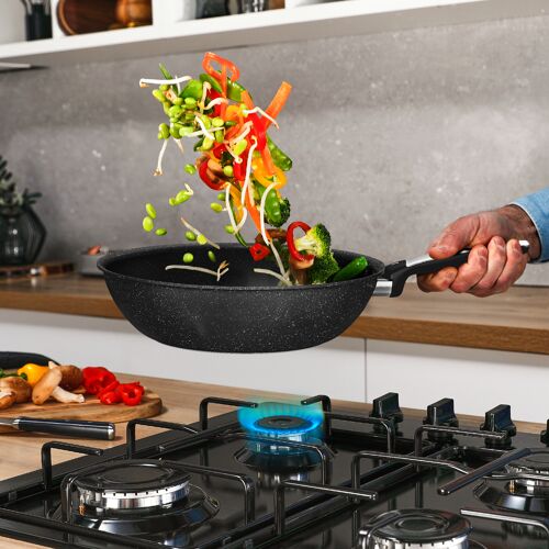 Tefal Expertise+ G3331943 Poêle Wok/Poêle À Frire Rond