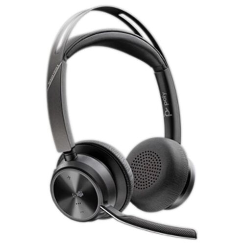 HP Poly Micro-casque Poly Voyager Focus 2 USB-C-C certifié Microsoft Teams + adaptateur USB-C/A