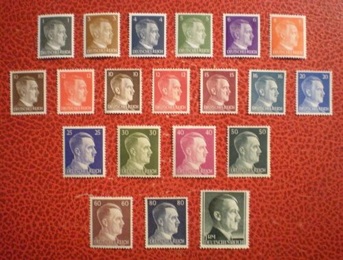 Lot De 20 Timbres Neufs Sur Charnière Ou Avec Trace Ou Sans Gomme - Allemagne - Troisième Reich - Deutsches Reich - Effigie D'Hitler - Année 1941