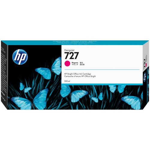 HP 727 cartouche d'encre DesignJet magenta, 300 ml