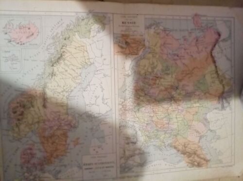 Vieille Carte Géo Rusie,Drioux