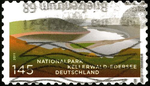 Timbre Oblitéré Deutschland, National Park Kellerwald-Edersee , 2011, 145 -