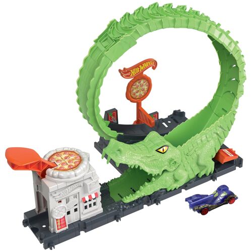 Hot Wheels City - Coffret Looping Attaque de l'Alligator