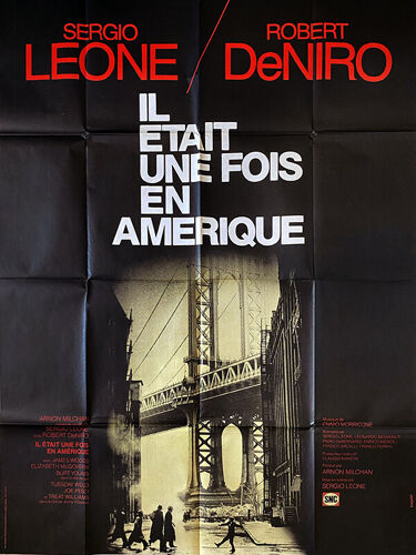 Il Était Une Fois En Amérique (Once Upon A Time In America) - Véritable Affiche De Cinéma Pliée - Format 120x160 Cm - De Sergio Leone Avec Robert De Niro, James Woods, Elizabeth Mcgovern - 1984 #