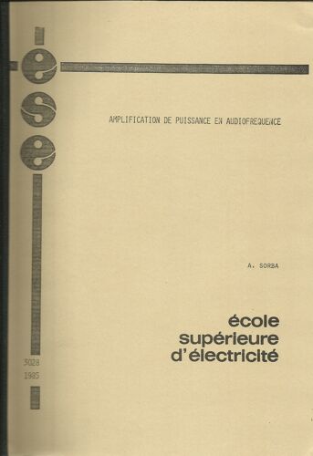 Amplification De Puissance En Audiofréquence