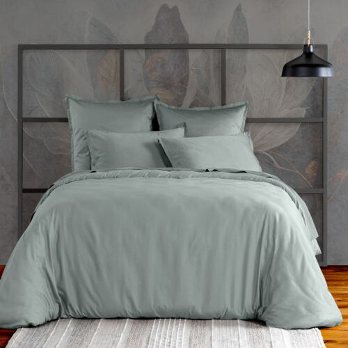 Housse De Rêve Housse De Couette 220x240 Cm Satin De Coton Celadon