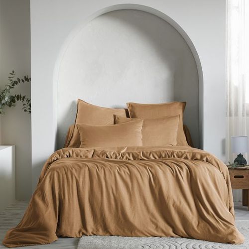 Housse De Rêve Housse De Couette 220x240 Cm Lyocell Camel