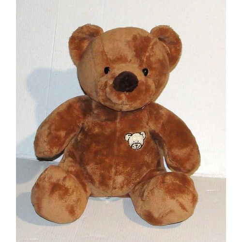 peluche ours marron kiabi doudou ourson assis 23 cm