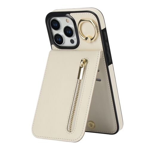 Coque de protection zippée pour iPhone (blanc)