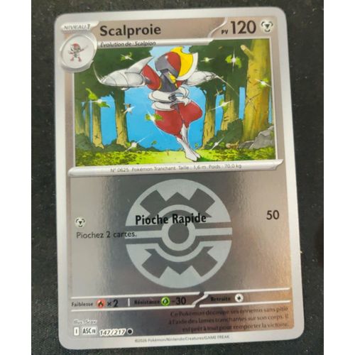 Pokemon Scalproie 147 / 217 Reverse Héros Transcendants