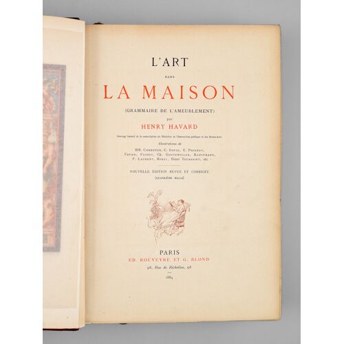 L'art Dans La Maison (Grammaire De L'ameublement)