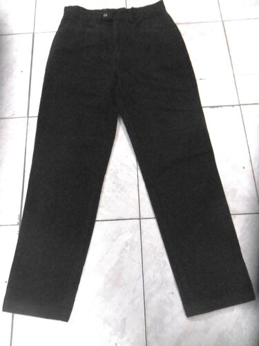 Kenzo Beau Pantalon Velours Rasé Noir Homme T 38
