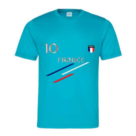 Maillot De Foot Enfant "Style France" - T-Shirt De Sport Unisexe Respirant