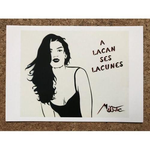 Miss-Tic - Lacan Carte Postale Non Écrite