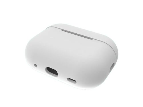 Apple casque cas airpodspro2 casque sans fil Bluetooth casque de protection cas de protection en silicone (blanc，Pas d'écouteurs)