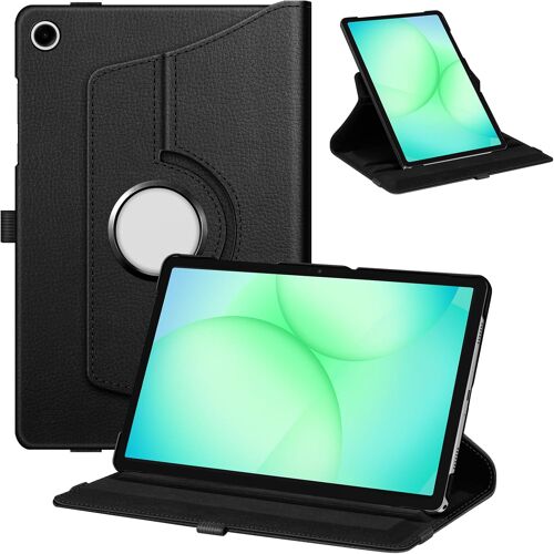 KALANKA-Coque Rotative pour Samsung Galaxy Tab A11 Plus (A11+) 11 Pouces 2025 et Galaxy Tab A9 Plus (A9+) 11¿ 2023, Housse Pivotante à 360°, Étui Rotatif et Robuste, Noir
