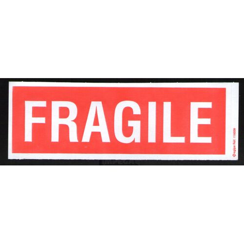 Etiquette Autocollante Fragile Rouge