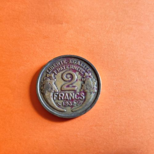 Pièce De Monnaie Ancienne De 2 Francs - Morlon - 1932