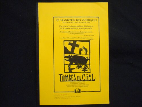 Dossier De Presse : Tombés Du Ciel - Film Réalisé Par Francisco J. Lombardi - 1990