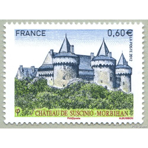 Château De Suscino (Morbihan) Année 2012 N° 4662 Yvert Et Tellier Luxe