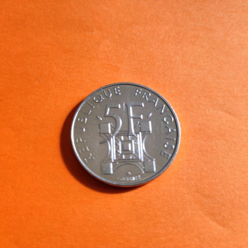 Pièce 5 Francs Tour Eiffel 1889 1989