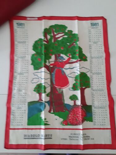 Torchon Essuie Mains Annee 1981