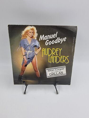 Vinyle 45 Audrey Landers : Manuel Goodbye (Afton Cooper : Dallas) Avec Fourreau