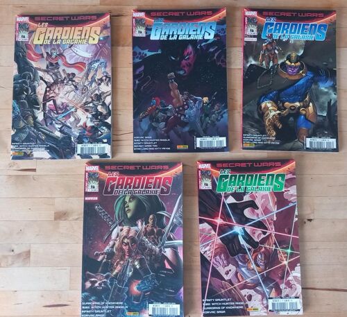 Secret Wars Les Gardiens De La Galaxie - T1 À T5 (Série Complète Marvel Panini 2016)
