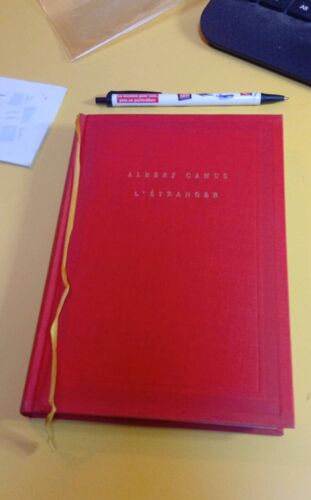 Albert Camus L'Étranger Gallimard Numéroter 9123