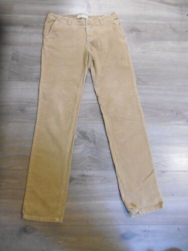Nice Things Pantalon Velours Mille Raies Moutarde T 38