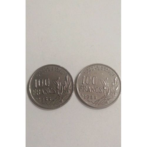 Lot 2 Pièces 100 Franc De 1954 Et 1955
