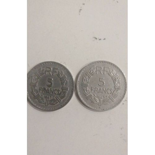 Lot Pièces 5 Francs 1947 Et 1949