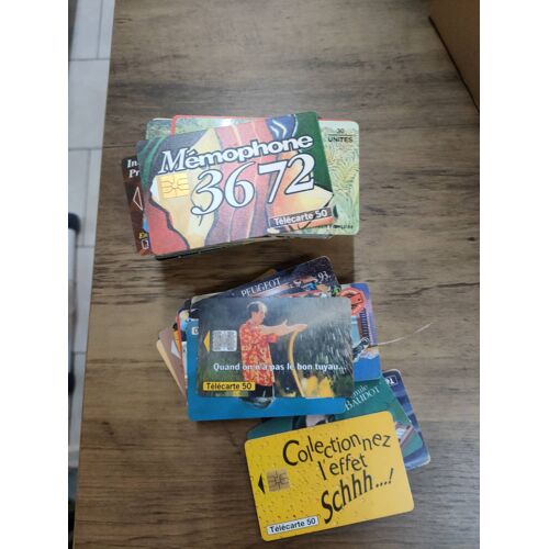 Lot De Télécartes France Télécom ¿ Collection Vintage Années 90 (Sans Carte Sim)