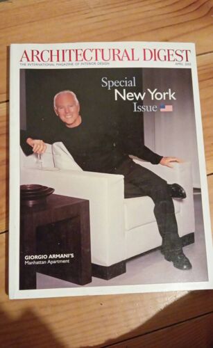 Architectural Digest Giorgio Armani'S April 2002